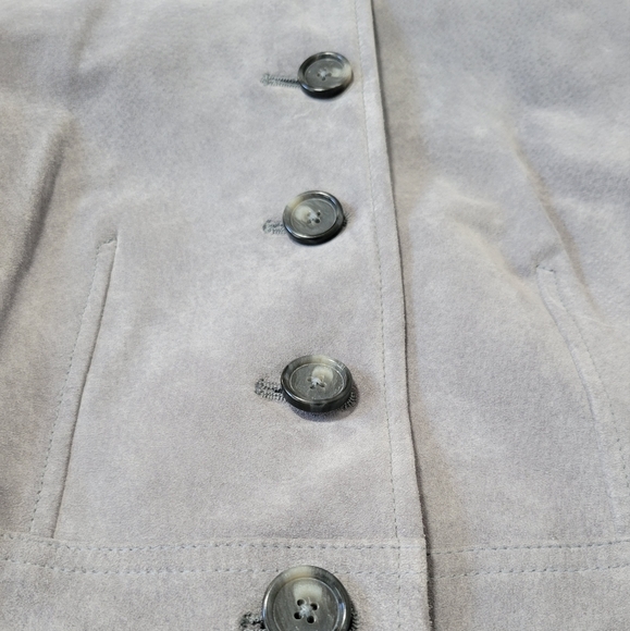 Ann Taylor Factory Leather/Suede Jacket - Picture 3 of 6